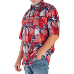 Load image into Gallery viewer, Men's Eagle Liberty 100% Cotton Button-Down Short Sleeve Shirt