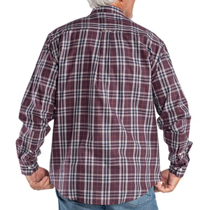 Executive Classic Button Down Sport Shirt- Wine