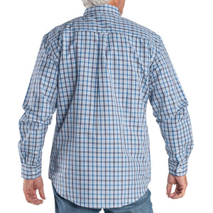 Heritage Comfort Button Down Sport Shirt- Royal