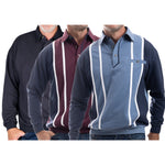 Load image into Gallery viewer, Vertical Burgundy Navy Mix-3 Long Sleeve Shirts Bundled
