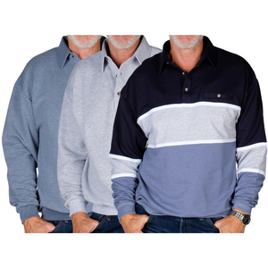 Blue Gray Bundle with a Pop- 3 Shirts Bundled