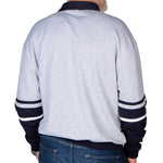 Load image into Gallery viewer, Classics By Palmland Horizontal Stripes Banded Bottom Shirt 6094-739 Navy - Big and Tall
