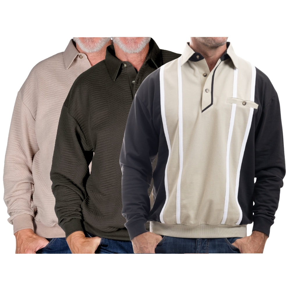 Timeless Comfort Shirt Trio- 3 Long Sleeve Shirts Bundled