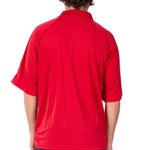 Load image into Gallery viewer, Mens Allegiance Freedom Tech Fabric Polo Shirt Red
