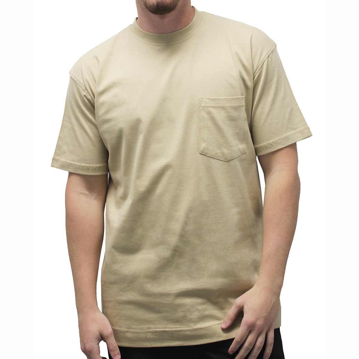 Men's Pocket Crew Neck Tee - 1100 - theflagshirt