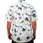 Load image into Gallery viewer, Mens Short Sleeve Nautical Woven Shirt - theflagshirt
