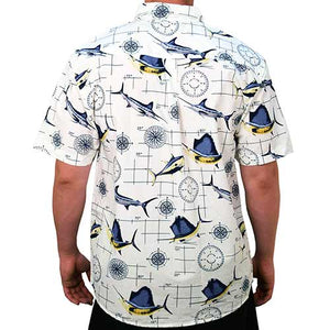 Mens Short Sleeve Nautical Woven Shirt - theflagshirt