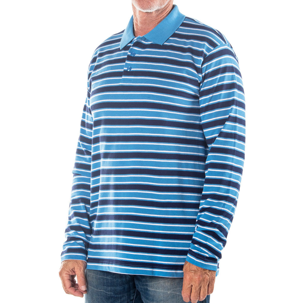 Men’s Striped Cotton Rugby Shirt