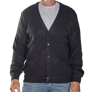 Men's Links Cardigan Sweater-Black