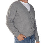 Load image into Gallery viewer, Men&#39;s Links Cardigan Sweater-Gray Heather
