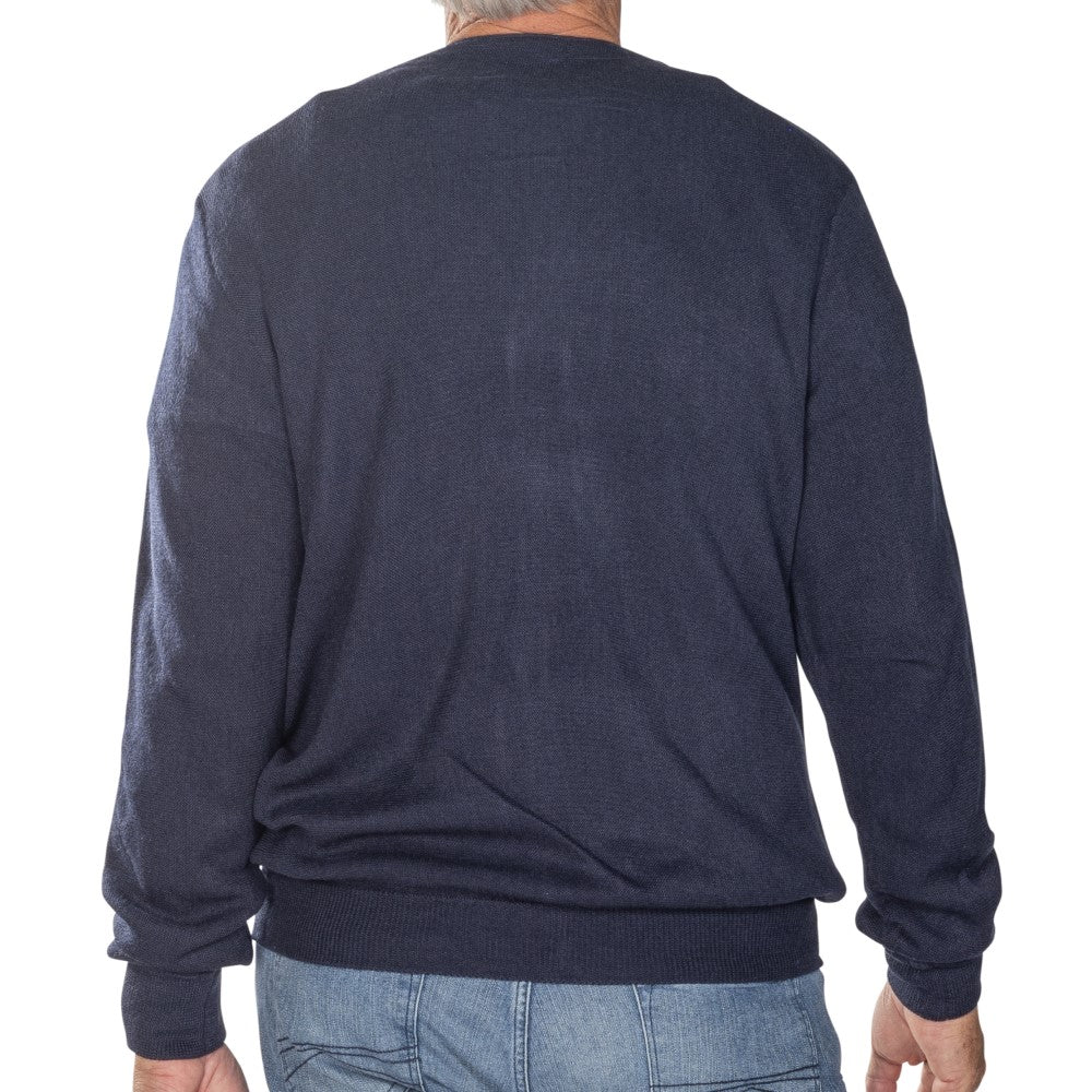 Men's Links Cardigan Sweater- Navy – bandedbottom