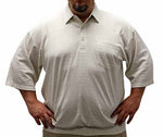 Load image into Gallery viewer, Classics By Palmland Grid Short Sleeve Banded Bottom Shirt 6010-100 Big and Tall Tan - bandedbottom
