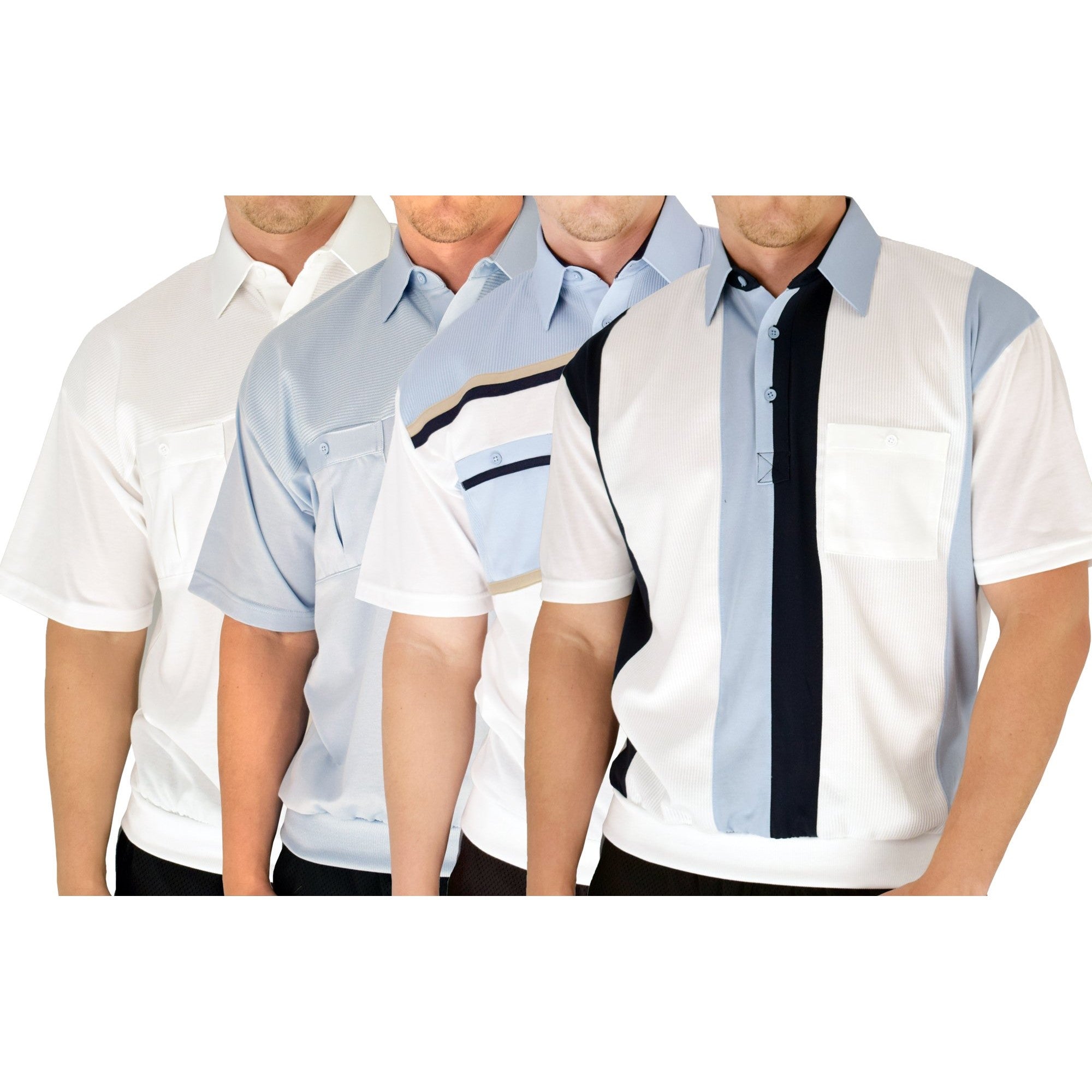 Best of the Blues- 4 Short Sleeve Shirts Bundled