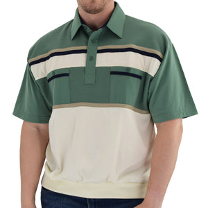 Classics By Palmland Knit Banded Bottom Shirt - 6010-120 Sage - bandedbottom