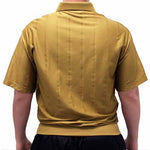 Load image into Gallery viewer, Big and Tall Tone on Tone Textured Knit Short Sleeve Banded Bottom Shirt - 6010-16BT Mocha - theflagshirt
