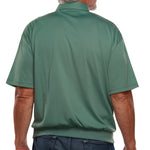 Load image into Gallery viewer, Classics By Palmland Knit Short Sleeve Banded Bottom Shirt 6010-646S Sage
