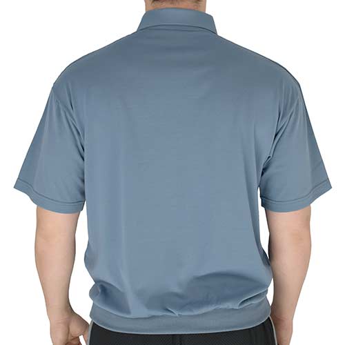 Classics by Palmland Two Pocket Knit Short Sleeve Banded Bottom Shirt 6010-656 Big and Tall Marine - theflagshirt