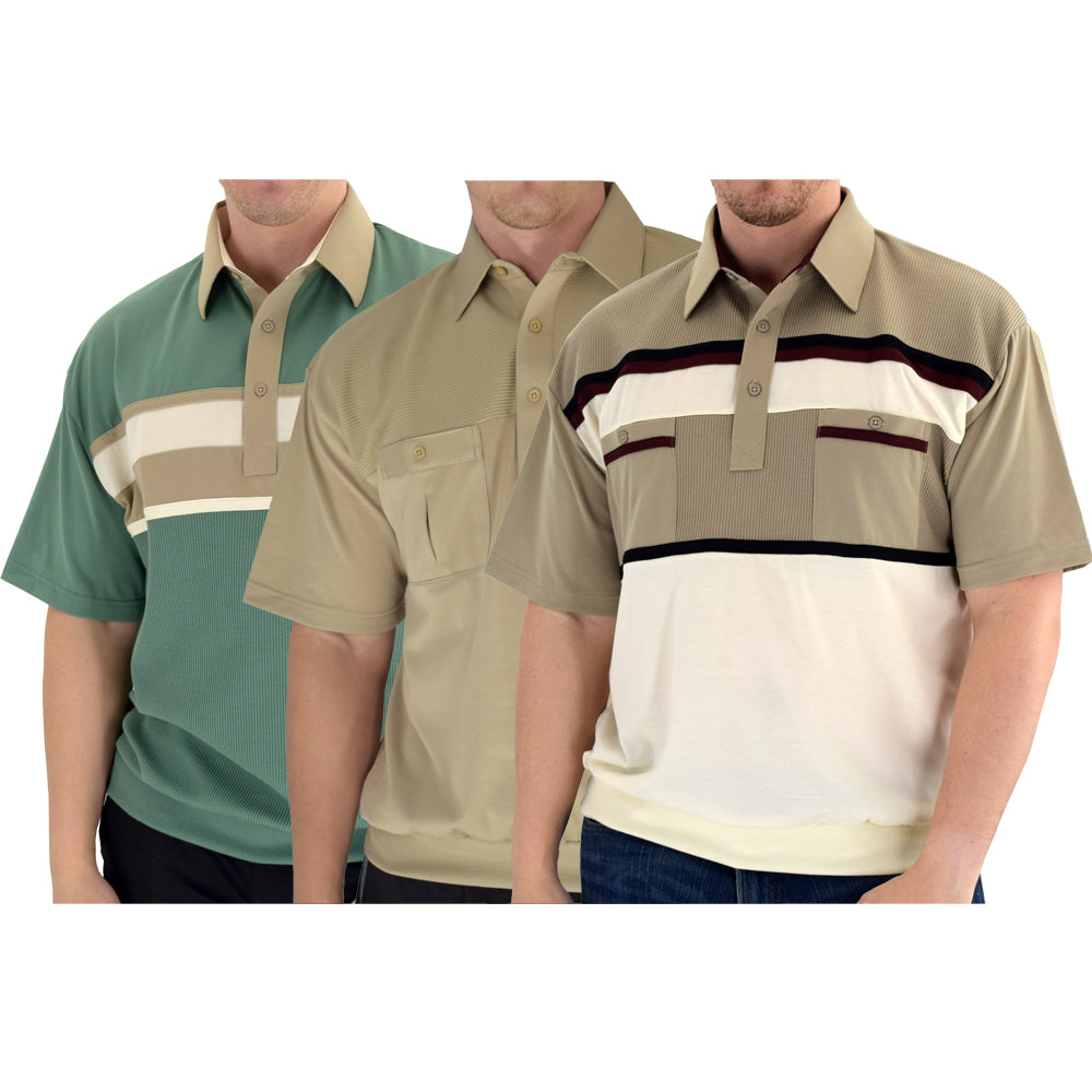 6010 Earth Tones - 3 Short Sleeve Shirts Bundled
