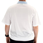 Load image into Gallery viewer, Classics by Palmland Horizontal Short Sleeve Banded Bottom Shirt Light Blue - 6010-BL12 - theflagshirt
