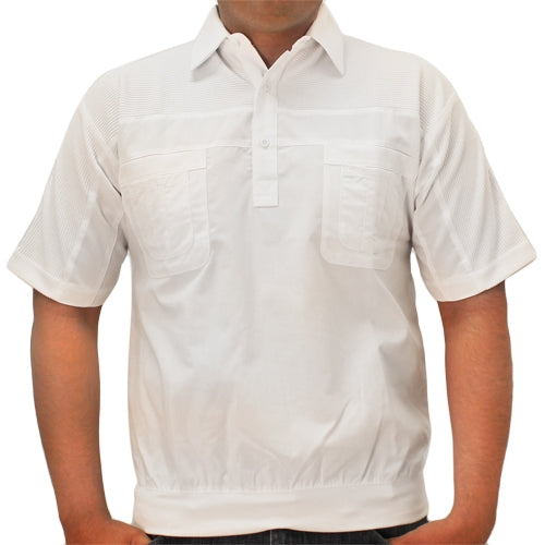 Big and Tall Palmland S/S 4 pocket Woven Banded Bottom Shirt - 6030-200BT - theflagshirt
