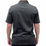 Load image into Gallery viewer, Palmland Solid Textured Short Sleeve Knit Big and Tall Black - theflagshirt
