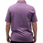 Load image into Gallery viewer, Palmland Solid Textured Short Sleeve Knit Big and Tall Plum - theflagshirt
