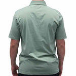 Load image into Gallery viewer, Palmland Solid Textured Short Sleeve Knit Big and Tall Sage - theflagshirt
