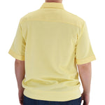 Load image into Gallery viewer, Solid Knit Banded Bottom Shirt with Woven Chest Panel 6041-22N Big and Tall - Maize - theflagshirt
