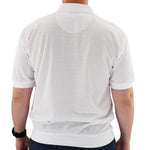 Load image into Gallery viewer, Classics by Palmland Short Sleeve Banded Bottom Shirt 6070-208BT White - theflagshirt
