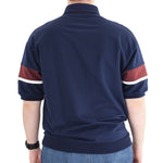 Load image into Gallery viewer, Classics by Palmland Two Tone Banded Bottom Shirt 6090-262B Burgundy - theflagshirt
