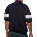 Load image into Gallery viewer, Classics by Palmland  Vertical Stripe Banded Bottom Shirt 6090-262B Navy/White
