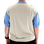 Load image into Gallery viewer, Classics by Palmland Horizontal French Terry knit Banded Bottom Shirt Light Blue - Big and Tall - 6090-BL2 - theflagshirt
