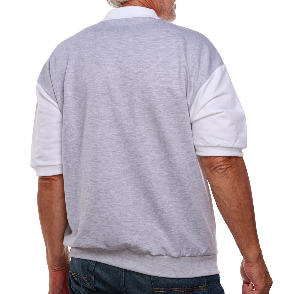 Classics by Palmland Horizontal French Terry Knit Banded Bottom Shirt 6090-BL2BT