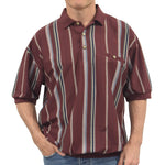 Load image into Gallery viewer, Classics by Palmland  Big and Tall Short Sleeve Polo Shirt 6090-V1 Burgundy
