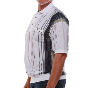 Classics by Palmland  Big and Tall Short Sleeve Polo Shirt 6090-V2 White