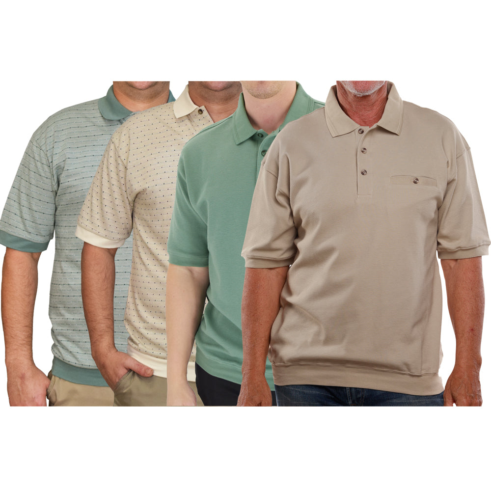 Earth Tones Solids and Patterns - 4 Shirts Bundled