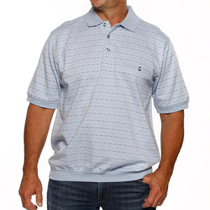 Classics by Palmland Short Sleeve Polo Shirt - Light Blue -6091-100