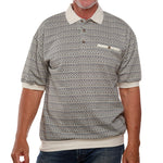 Load image into Gallery viewer, Classics by Palmland Short Sleeve Polo Shirt Natural - Big and Tall 6091-101
