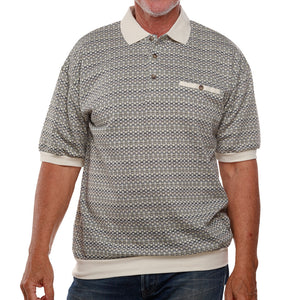Classics by Palmland Short Sleeve Polo Shirt Natural - Big and Tall 6091-101