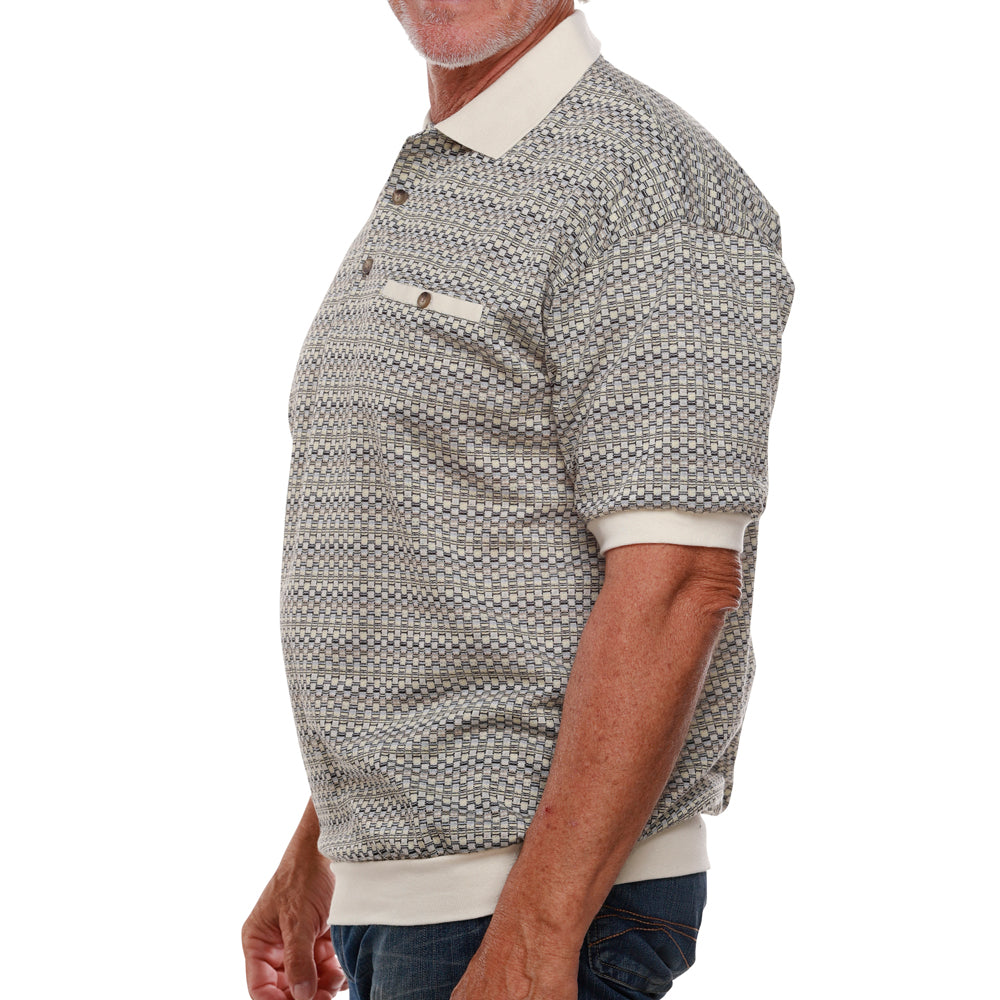 Classics by Palmland Short Sleeve Polo Shirt Natural - Big and Tall 6091-101