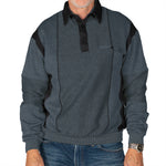 Load image into Gallery viewer, Classics by Palmland Two Tone Banded Bottom Shirt 6094-165B Slate
