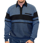 Load image into Gallery viewer, Classics by Palmland Two Tone Banded Bottom Shirt 6094-169B Big and Tall Cadet
