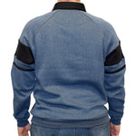 Load image into Gallery viewer, Classics by Palmland Two Tone Banded Bottom Shirt 6094-169B Big and Tall Cadet
