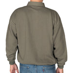 Load image into Gallery viewer, LD Sport Solid Textured Long Sleeve Banded Bottom Shirt - 6094-950 - Olive Heather

