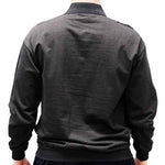 Load image into Gallery viewer, LD Sport Jacquard Long Sleeve Banded Bottom Shirt 6096-505 Big and Tall Black - theflagshirt
