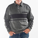 Load image into Gallery viewer, Classics by Palmland Horizontal Stripe  Long Sleeve Banded Bottom Shirt
