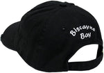 Load image into Gallery viewer, Biscayne Bay Tattered Hat black - banded bottom
