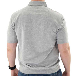 Classics by Palmland Short Sleeve Banded Bottom Shirt Big and Tall - 6190-196 Grey Hth - theflagshirt