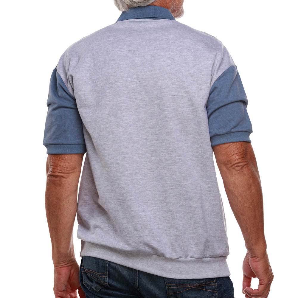 Classics by Palmland Short Sleeve Polo Shirt - 6190-326 Blue Heather