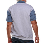 Load image into Gallery viewer, Classics by Palmland Short Sleeve Polo Shirt - 6190-326 Blue Heather
